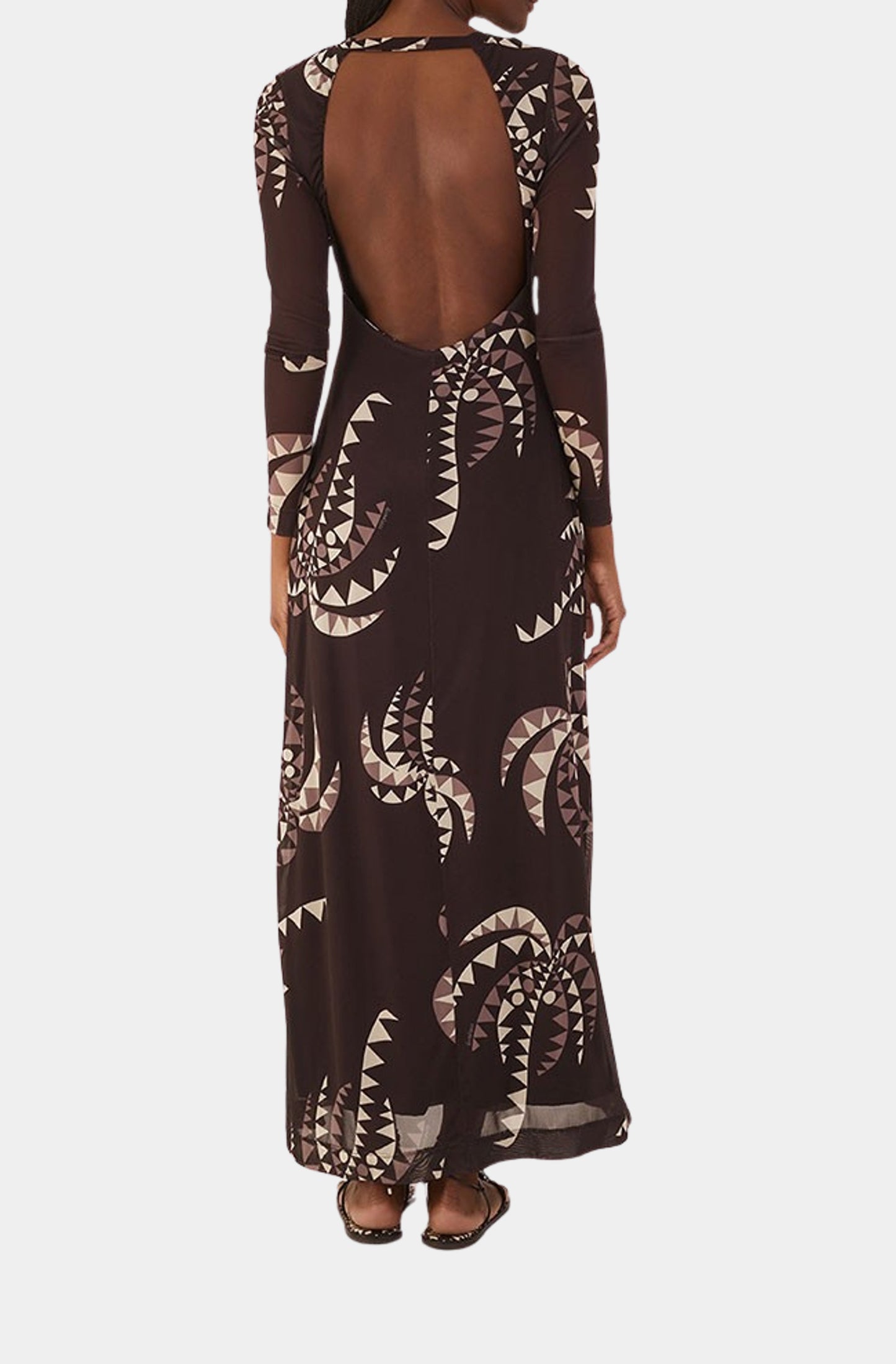 Cropped Tulle Dress With Coqueiral Print