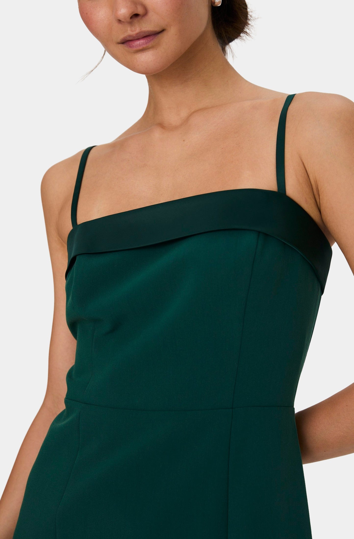 Azra Twill Foldover Mini Dress