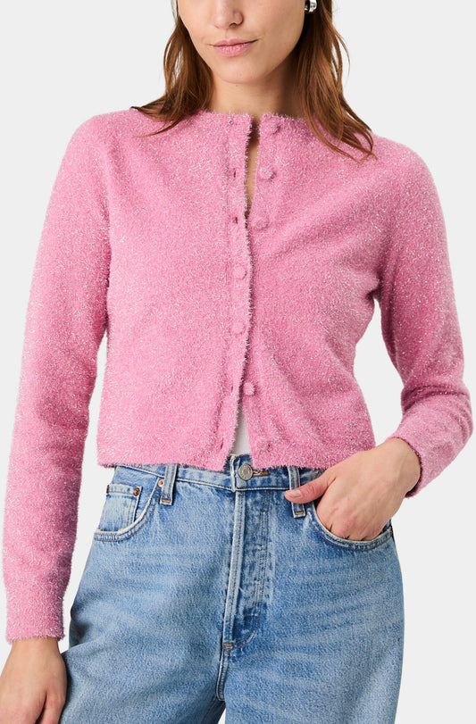 Tinsel Knit Slim Cardigan