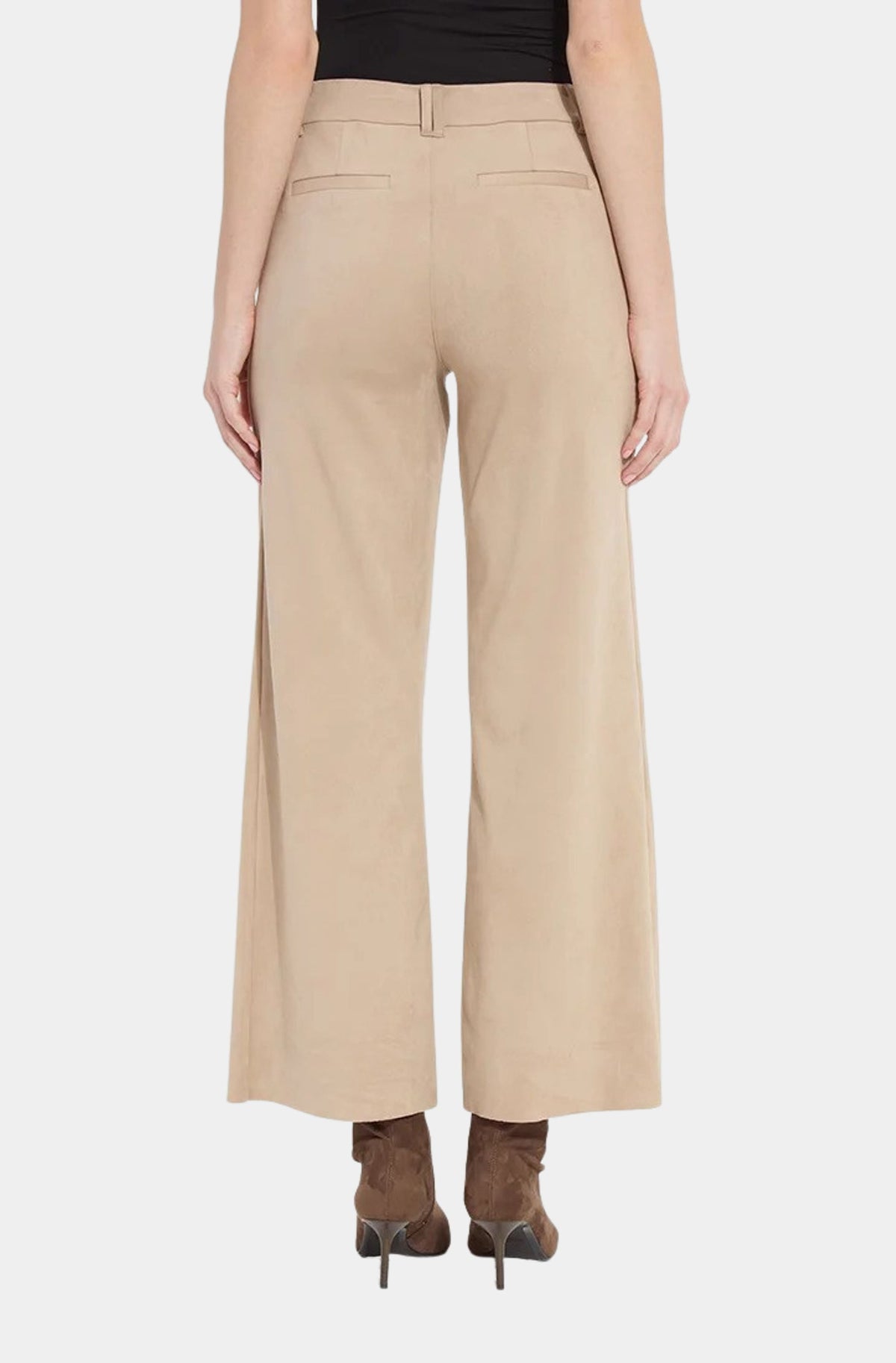 Vionette Vegan Suede Wide Leg Trouser