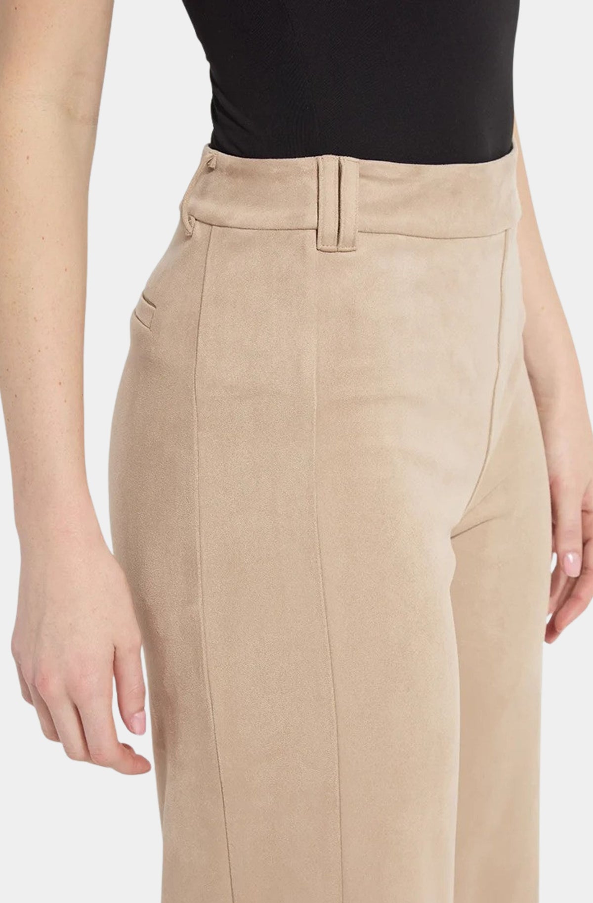 Vionette Vegan Suede Wide Leg Trouser