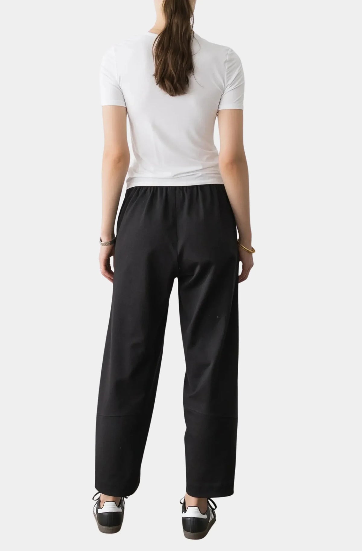 Ponte Knit Barrel Pant