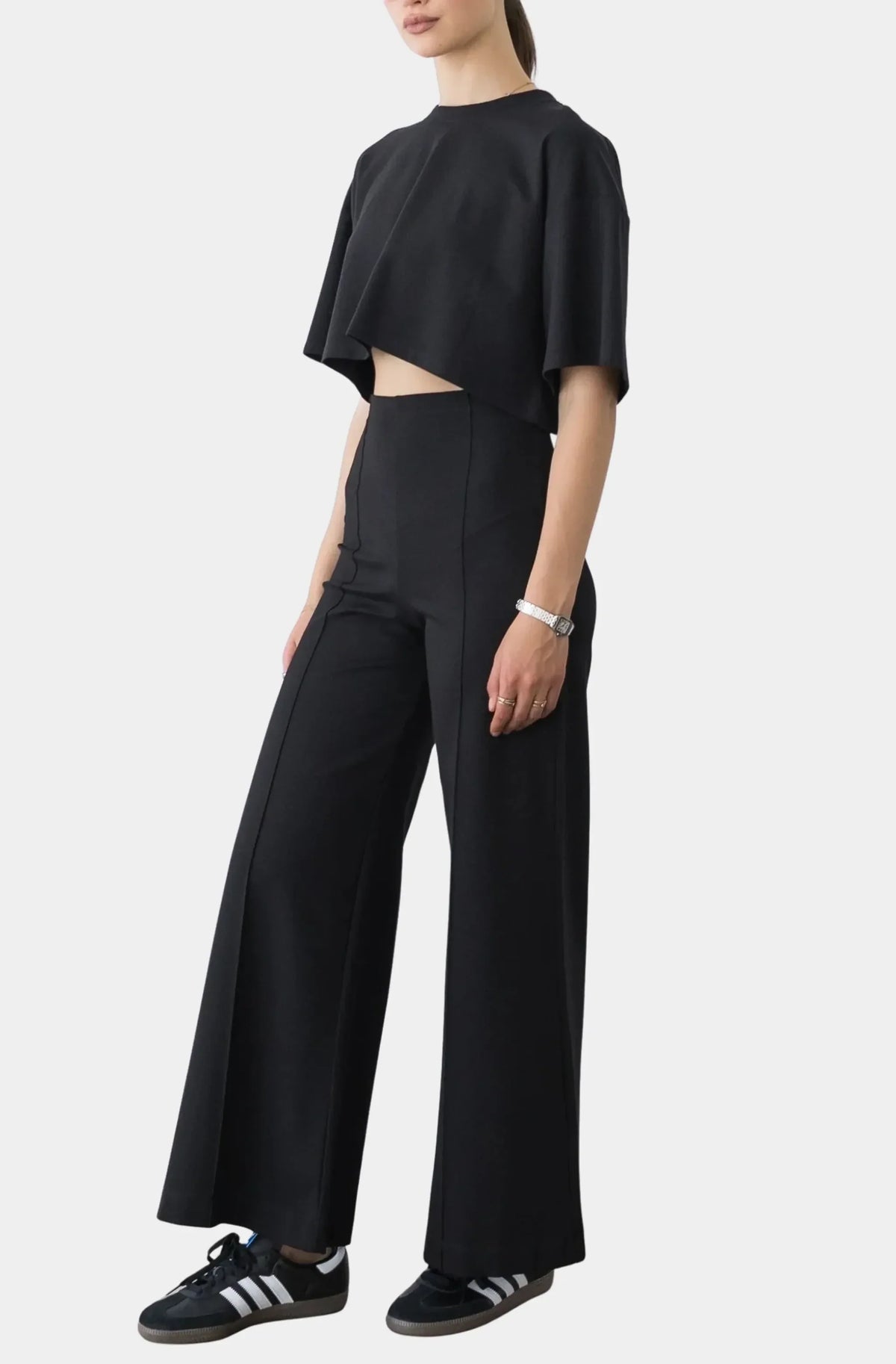 Ponte Knit Crop Top