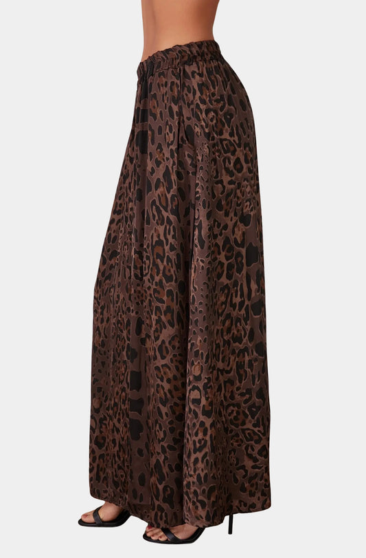 Leopard Print Maxi Skirt