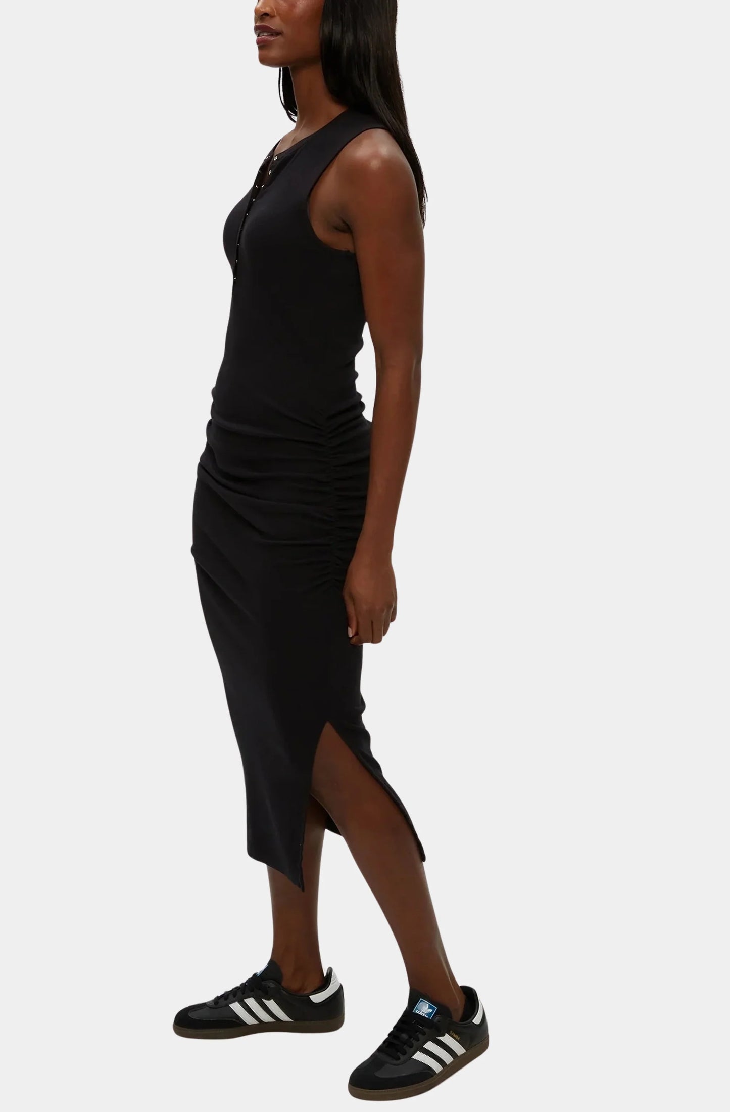 Samira Tank Henley Midi Dress