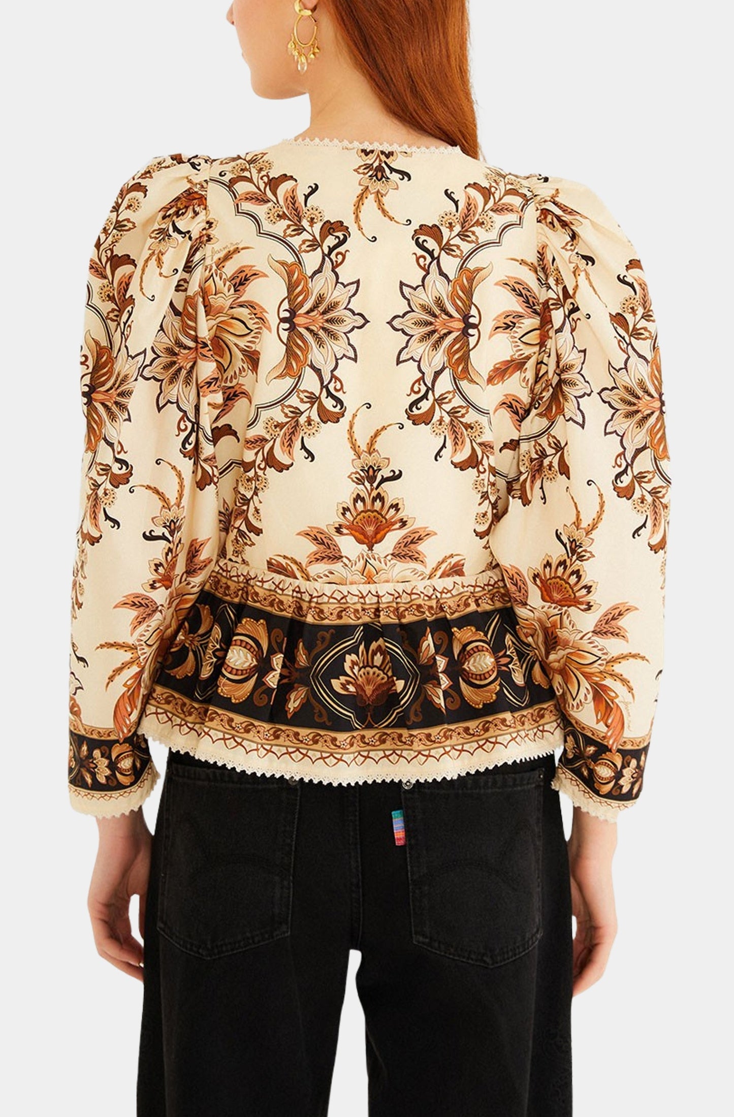 Majestic Garden Sand Blouse