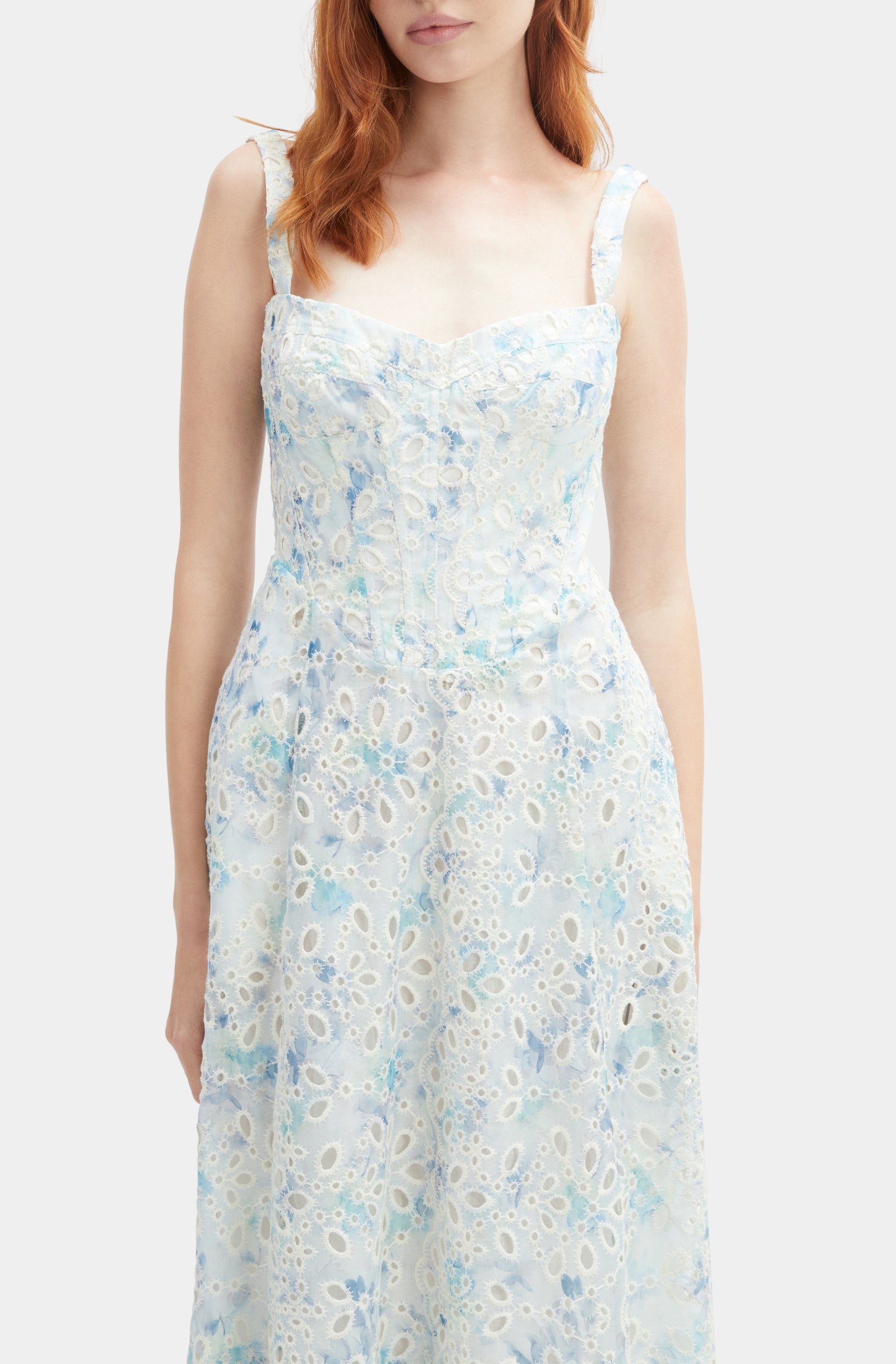 Adaline Broderie Midi Dress