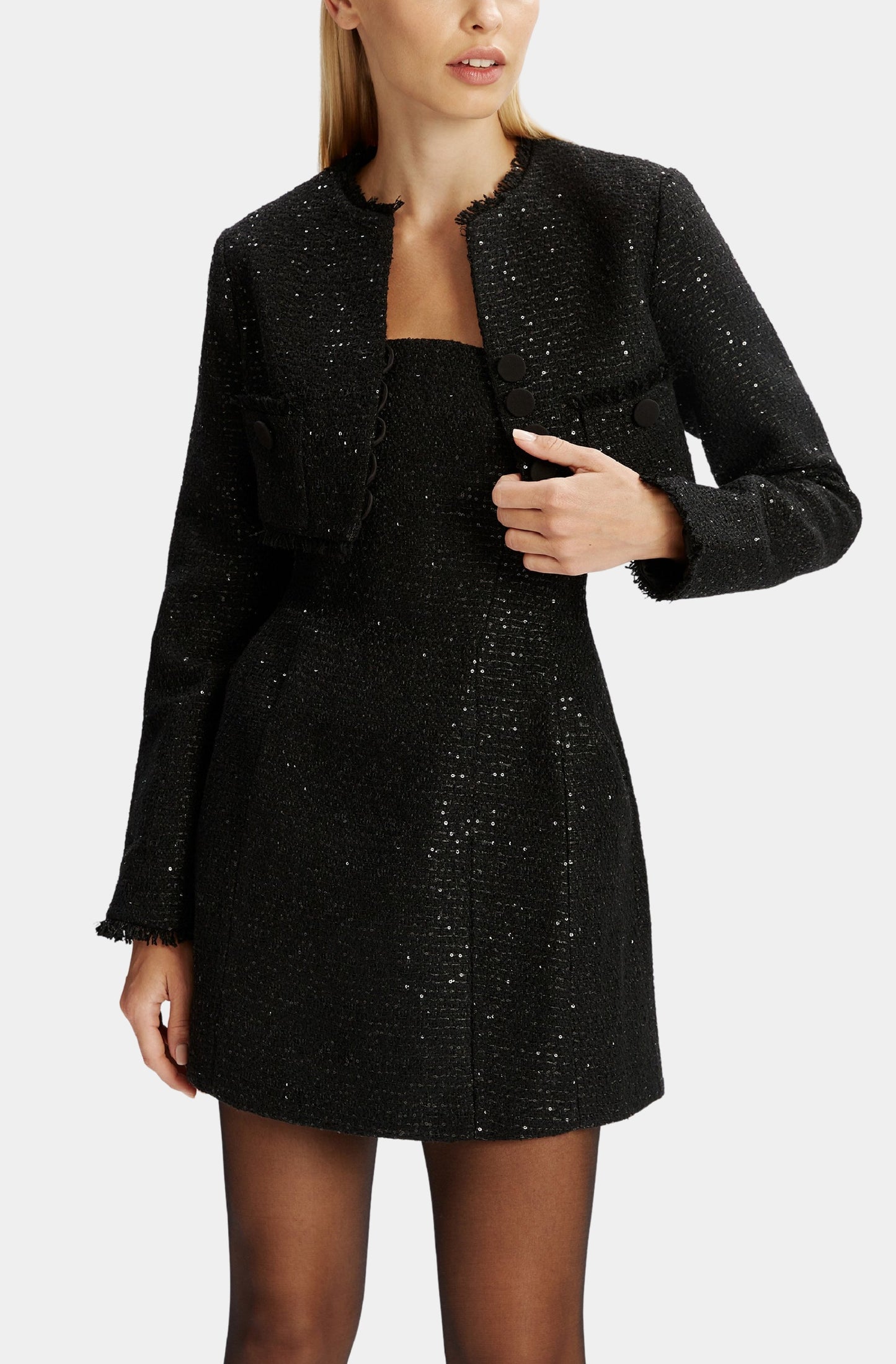 Karoline Boucle Cropped Jacket