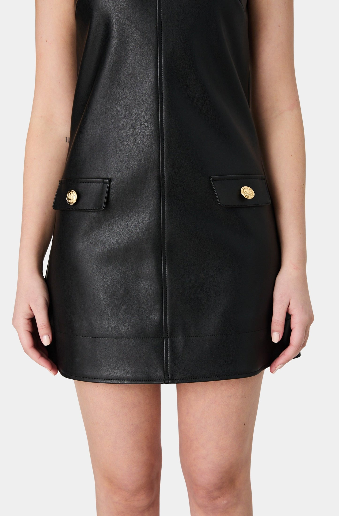 Dessa Faux Leather Dress