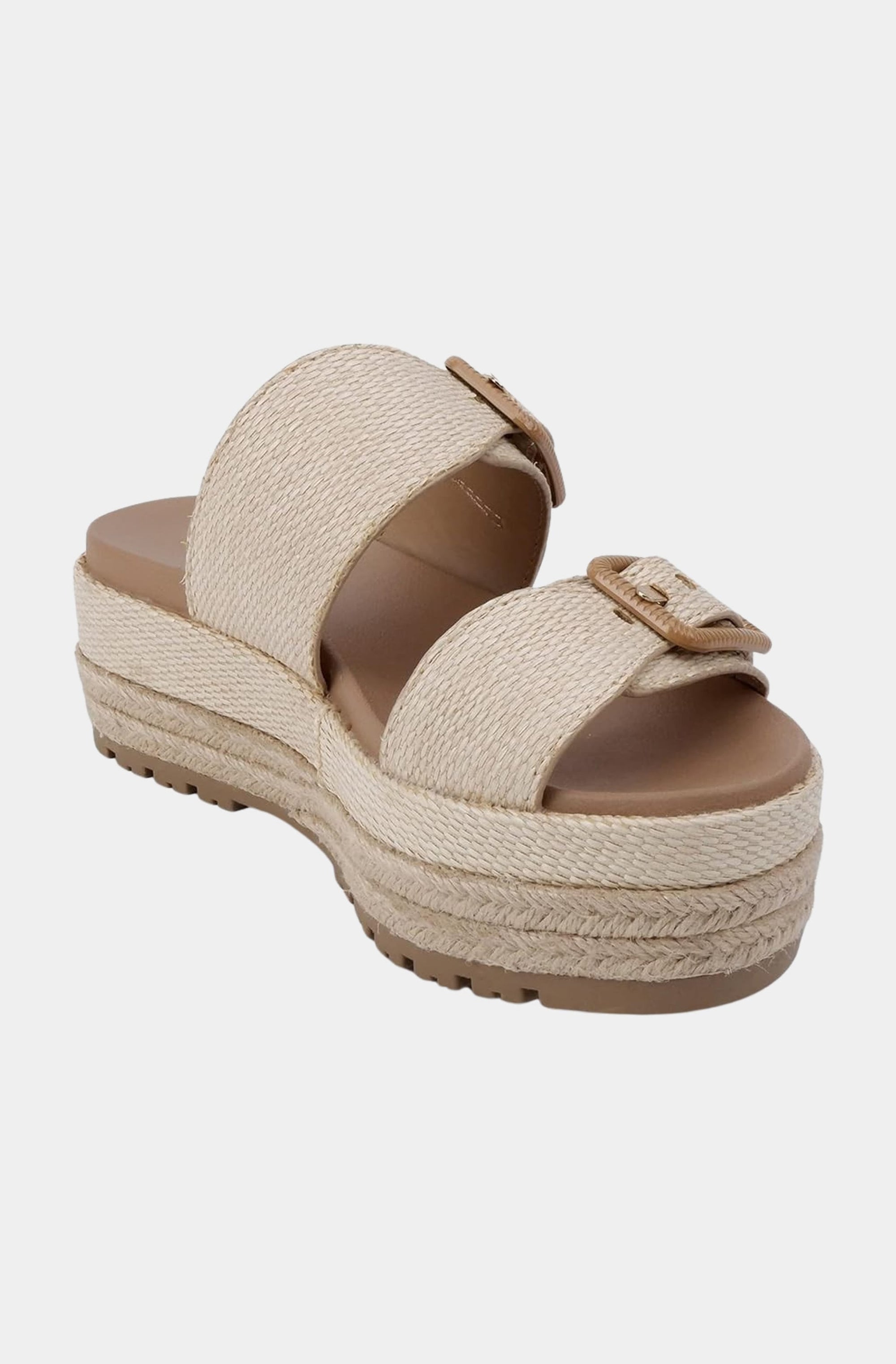 Lucia Raffia Platform Sandals