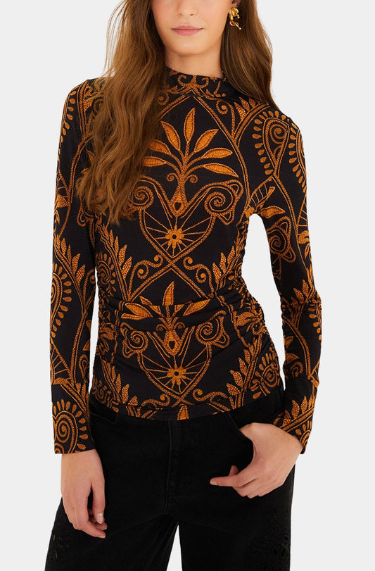 Cornely Ainika Black Jersey Blouse