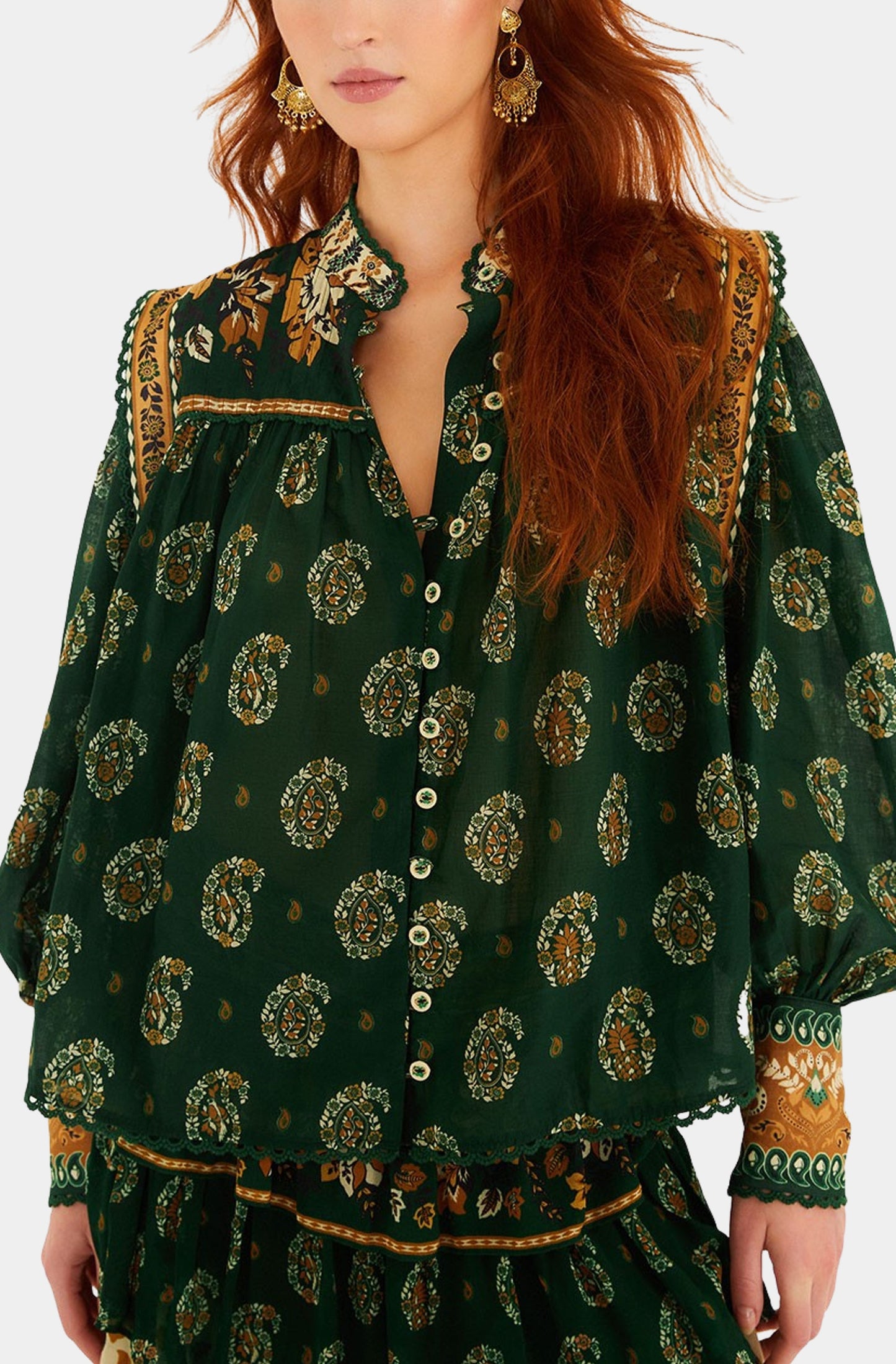 Tayla Green Blouse