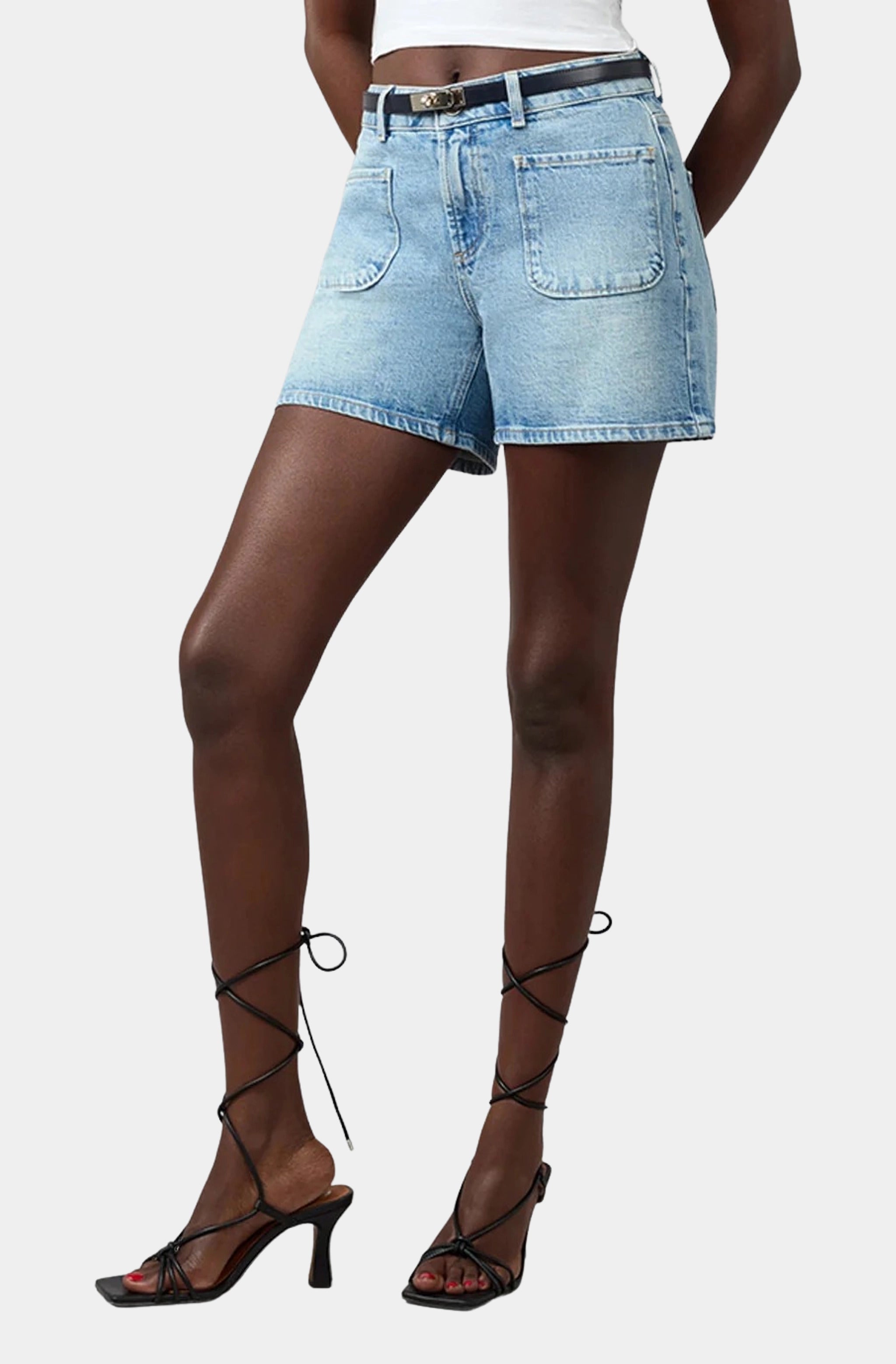 Liana High Rise Jean Shorts