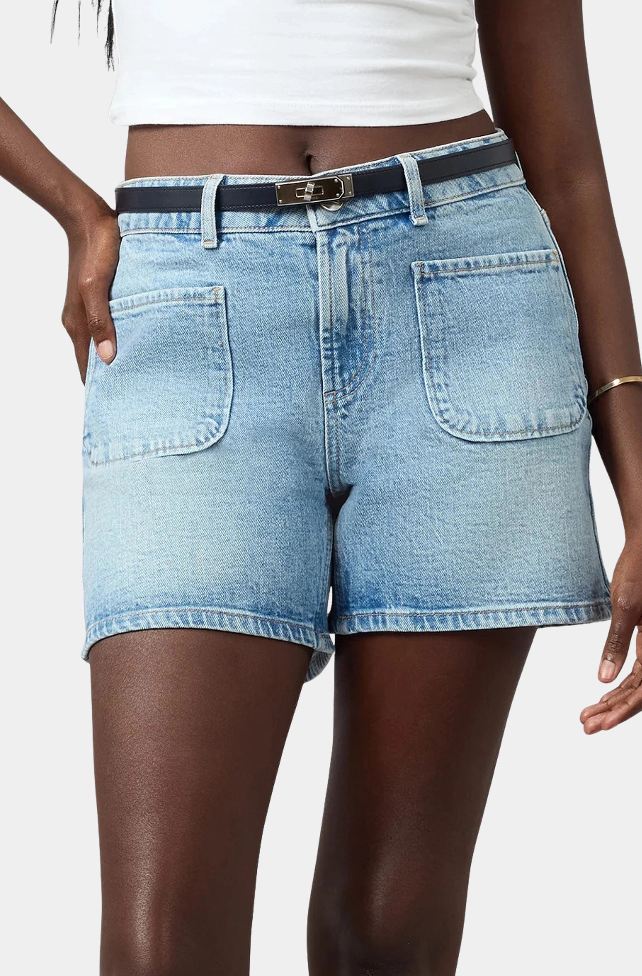 Liana High Rise Jean Shorts