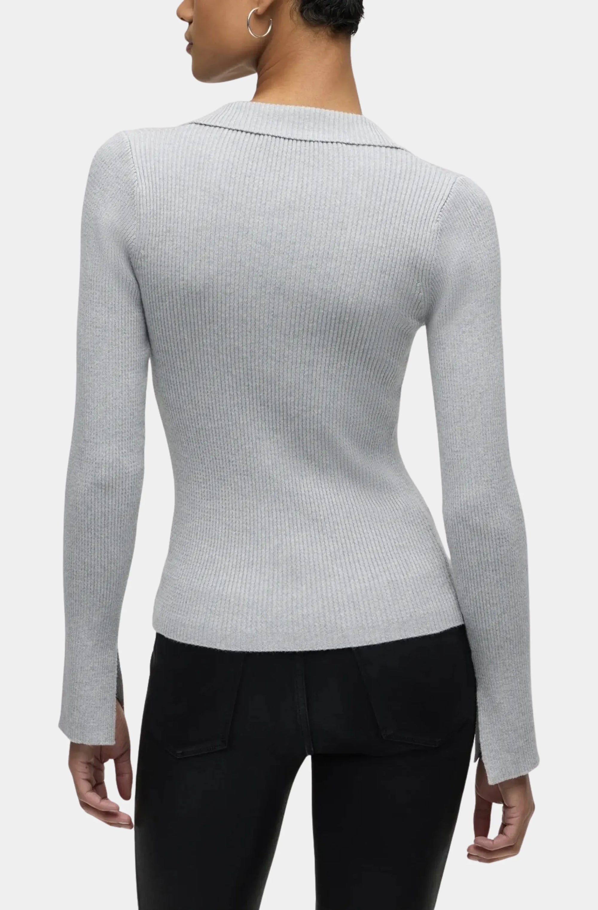 Long Sleeve V-Neck Popover