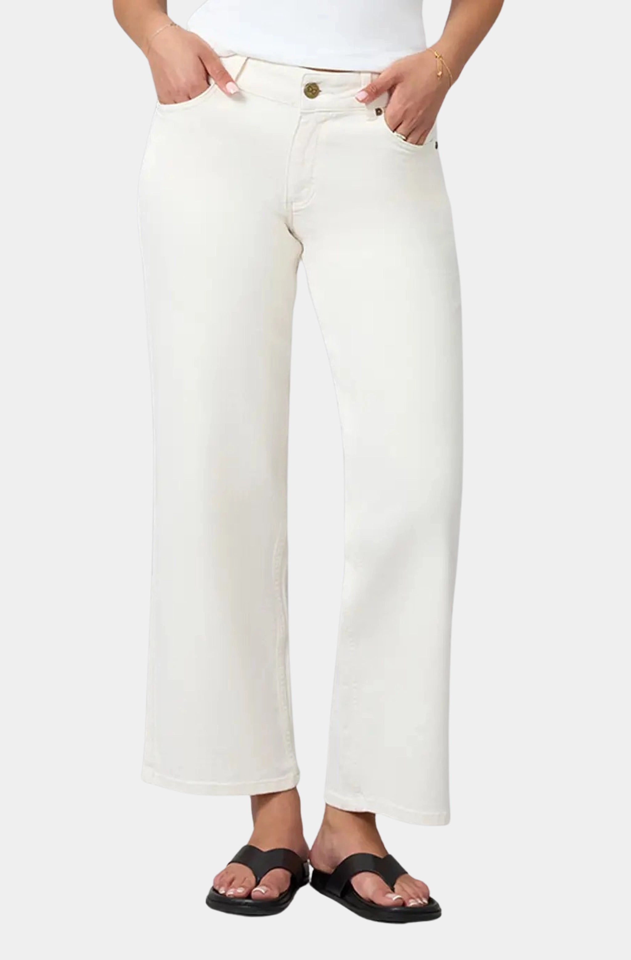 Miro Mid Rise Comfort Straight Jeans