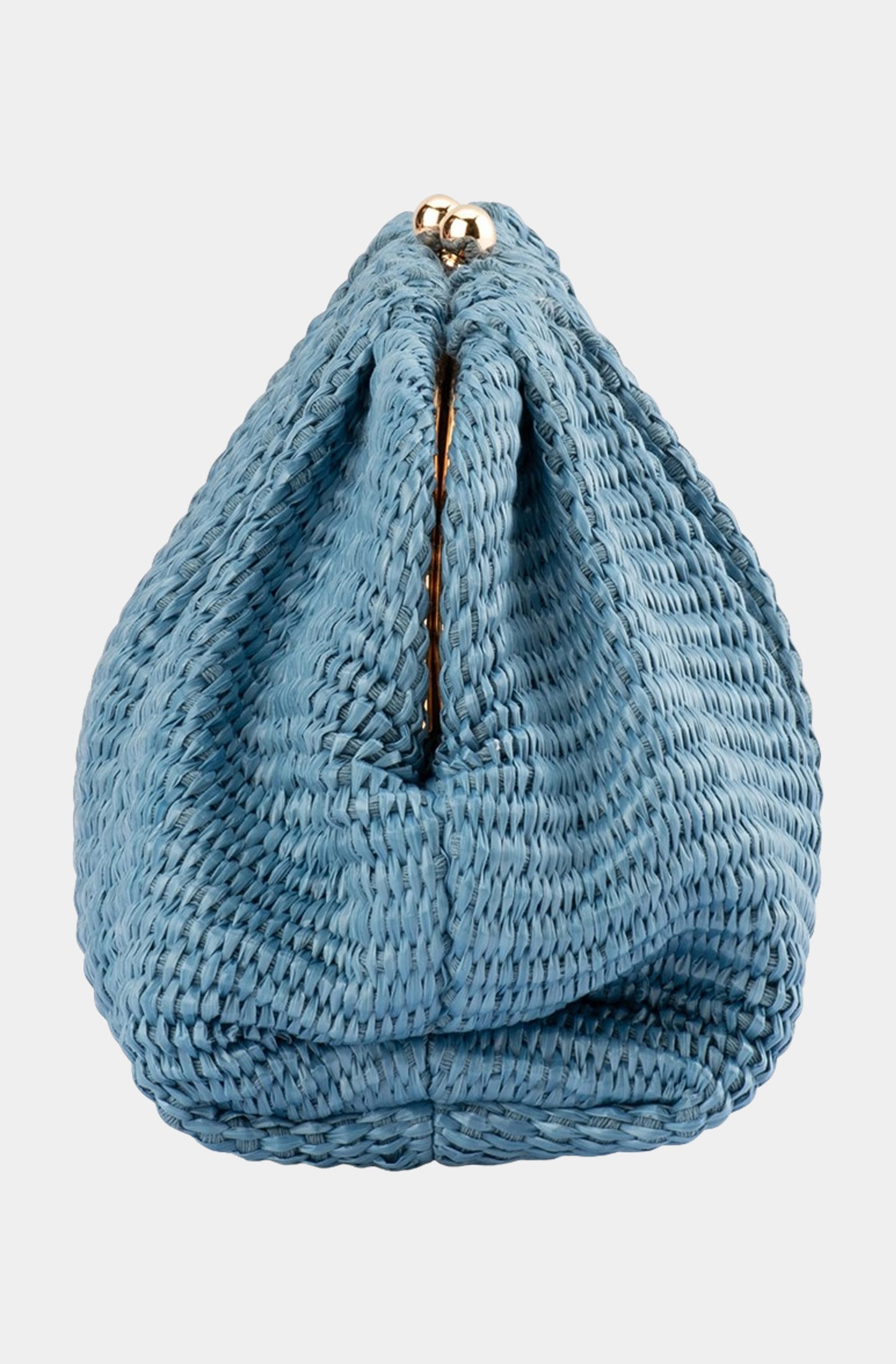 Queenie Gathered Woven Clutch