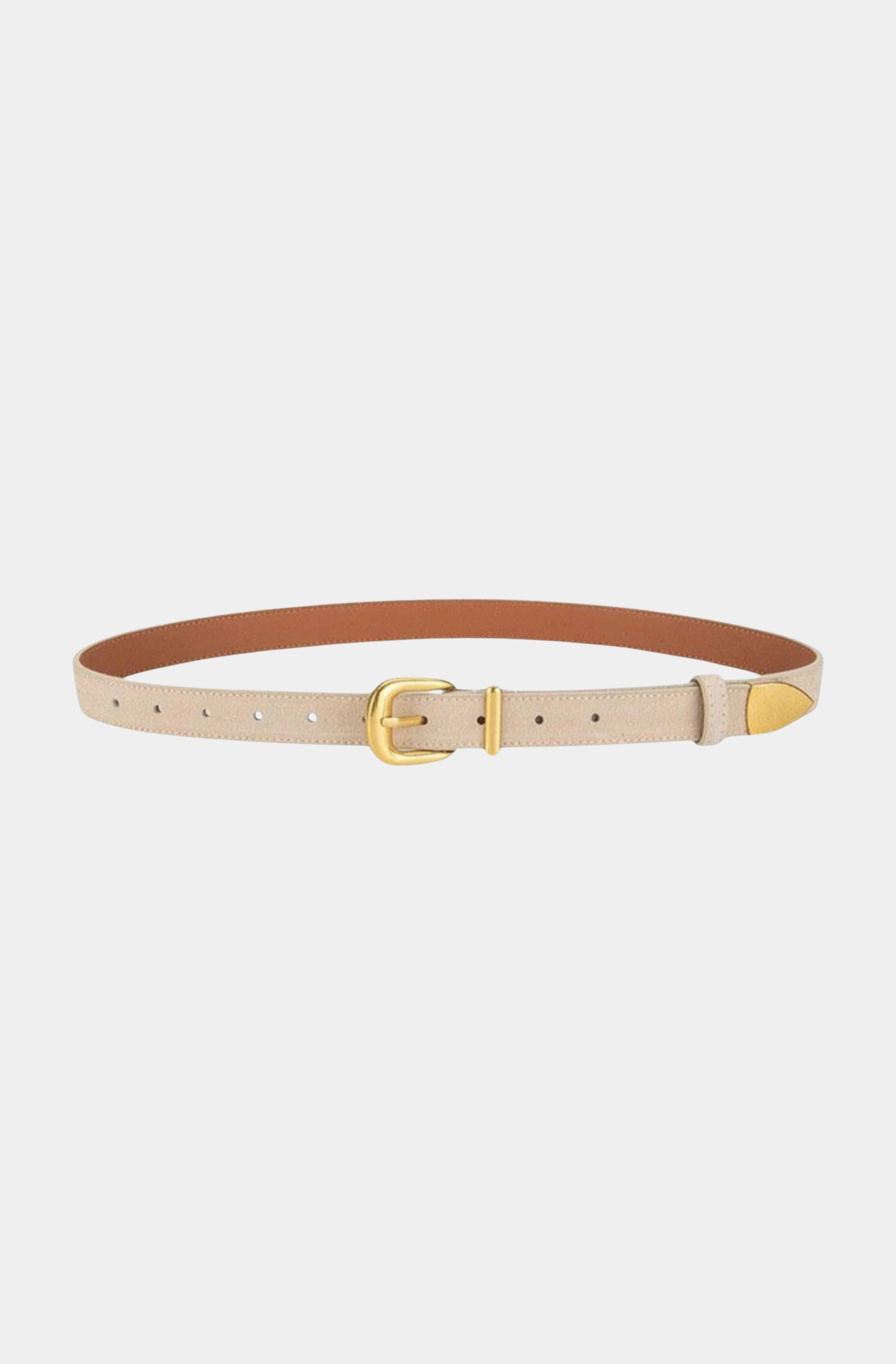 Sleek Sueded Belt