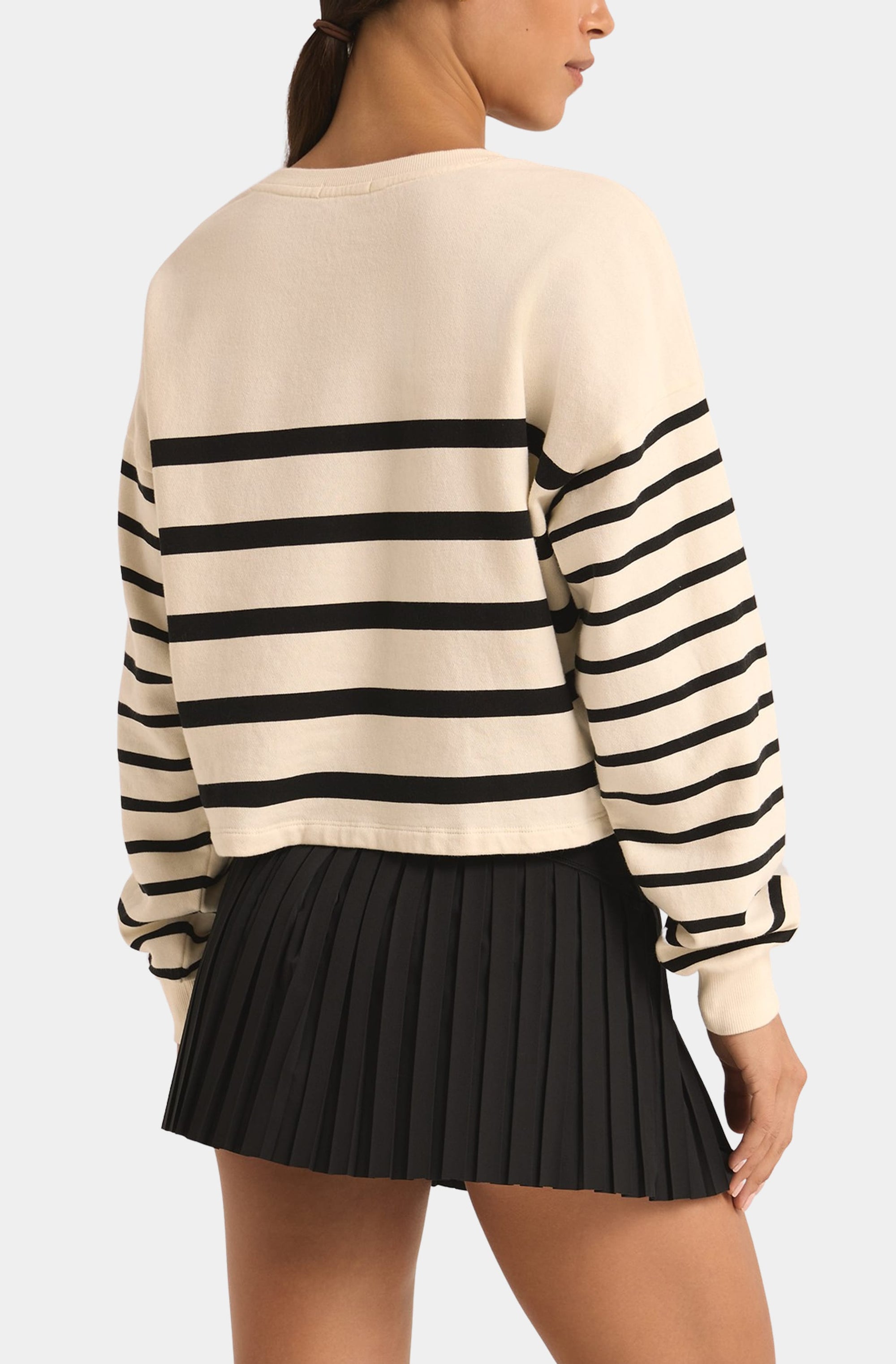 Line Up Stripe Sweatshirt