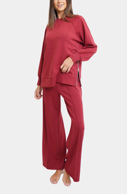 The Long Sleeve Pullover with Side Slits