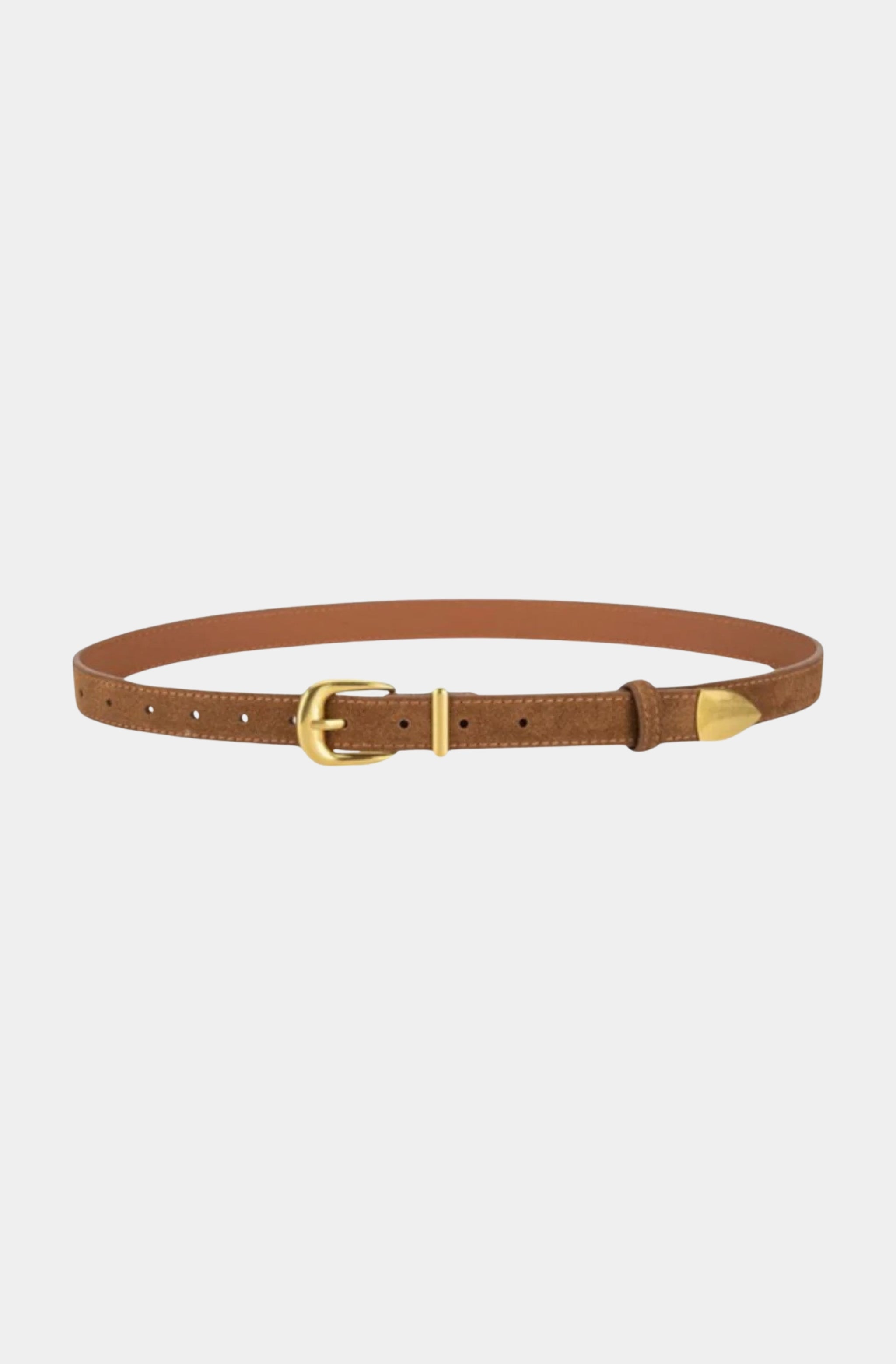 Sleek Sueded Belt
