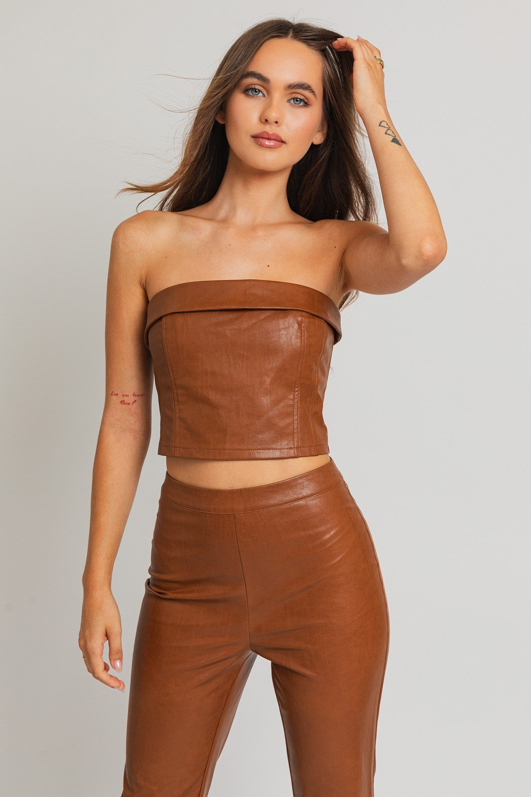 Leather Tube Top