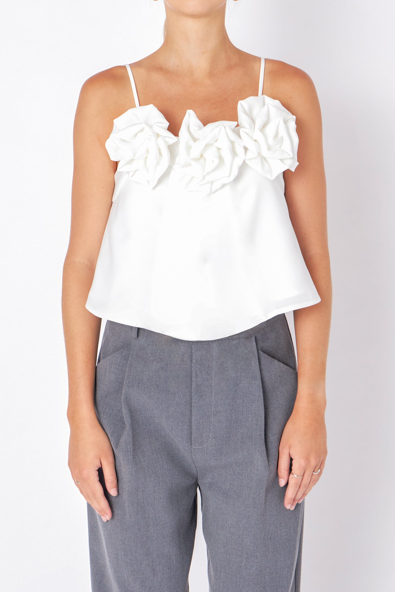 Corsage Bow Top